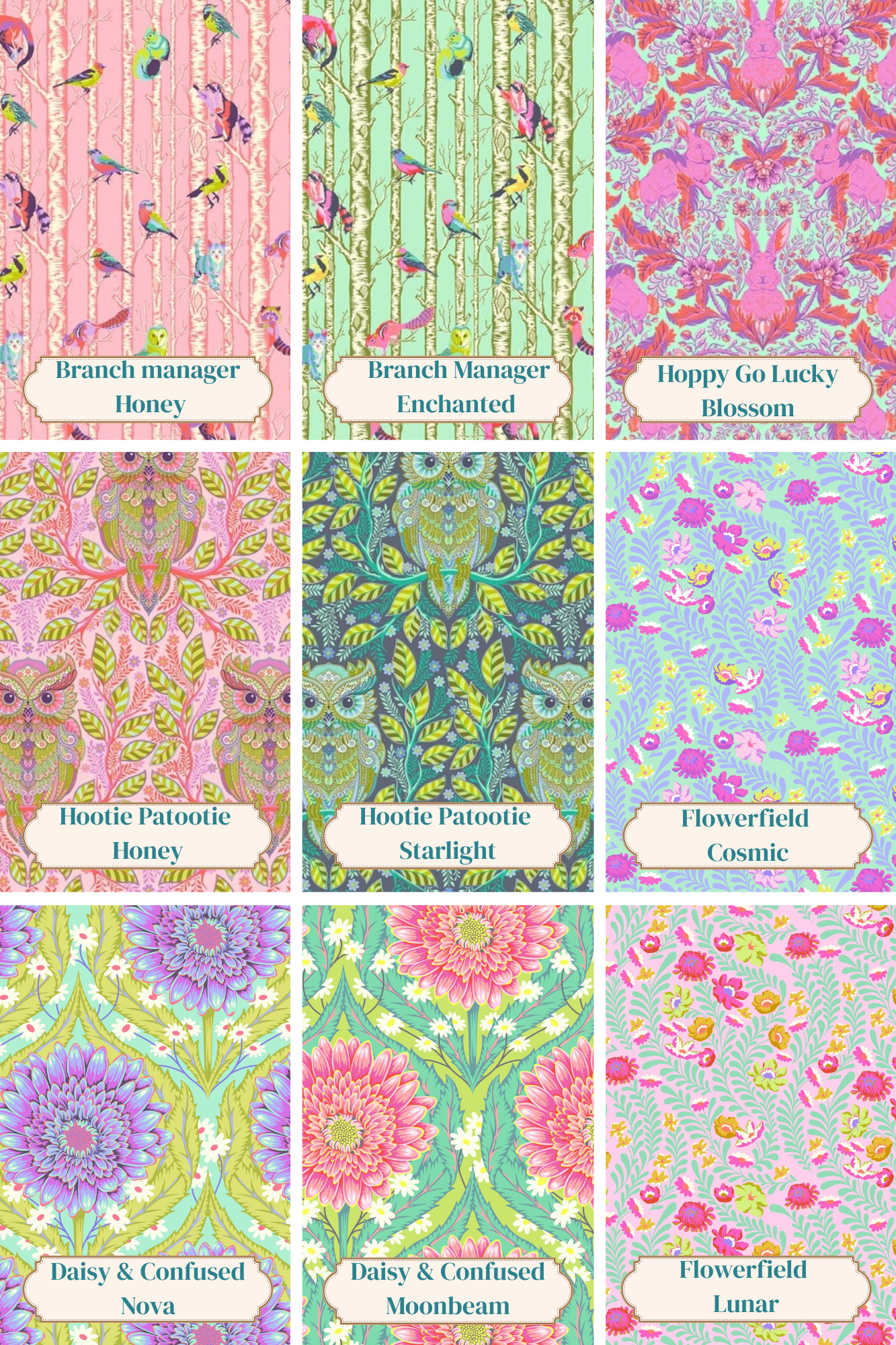 Handmade Quilting Pressing Board with Tula Pink® Fabric Cover