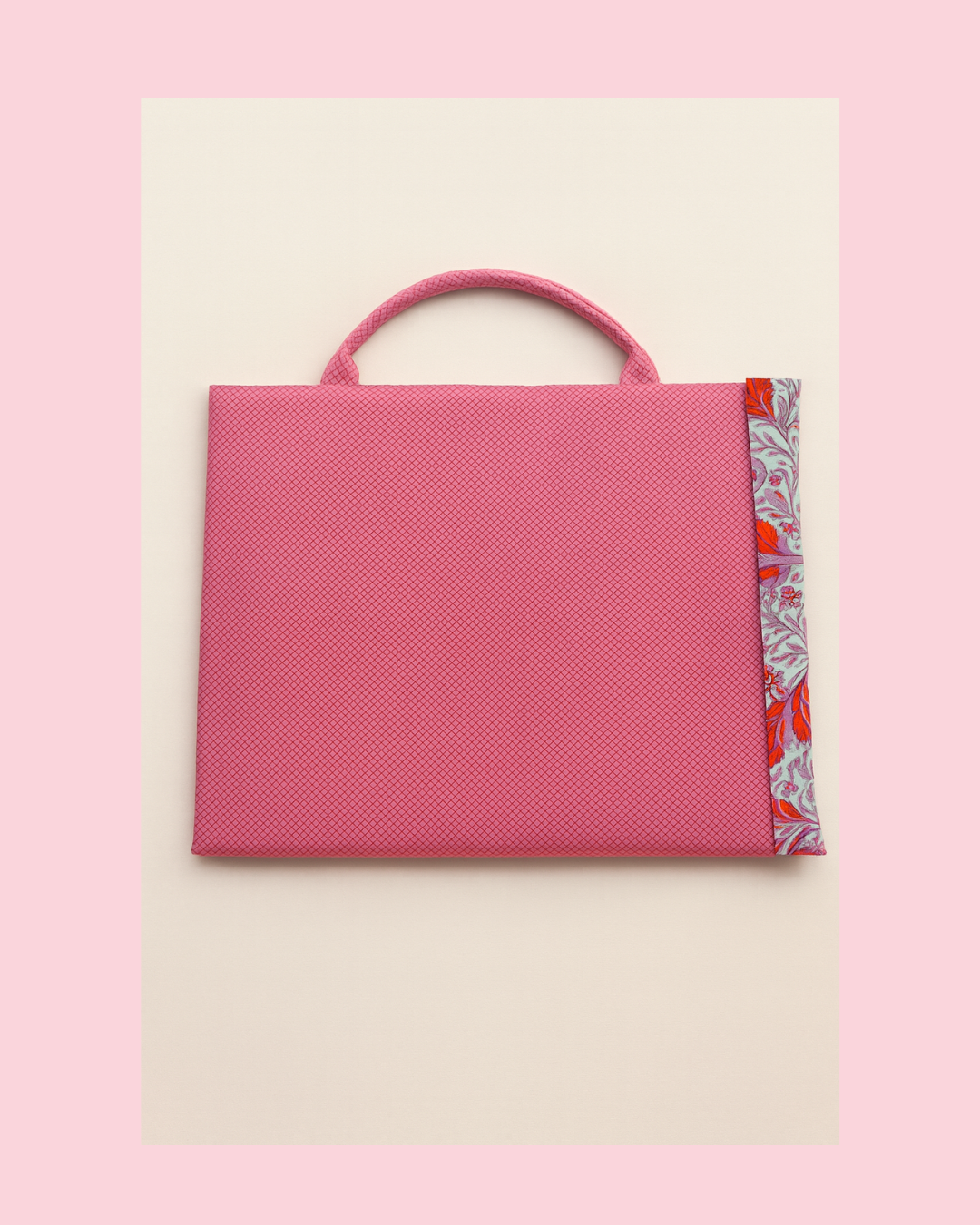 Ready to ship  Fabric CoverHandmade Quilting Pressing Board with Tula Pink® Hoppy Go Lucky Blossom and True Colors on the Grid Bubblegum