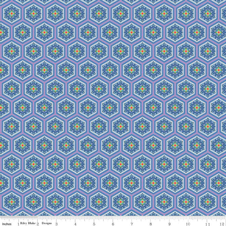 Kipling Gardens - Everly Blueberry by Lily Ashbury for Riley Blake Designs
