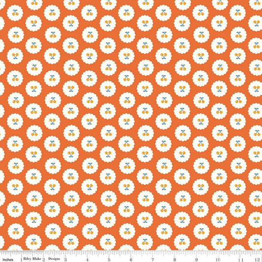 Cotton Nook Cherries Orange