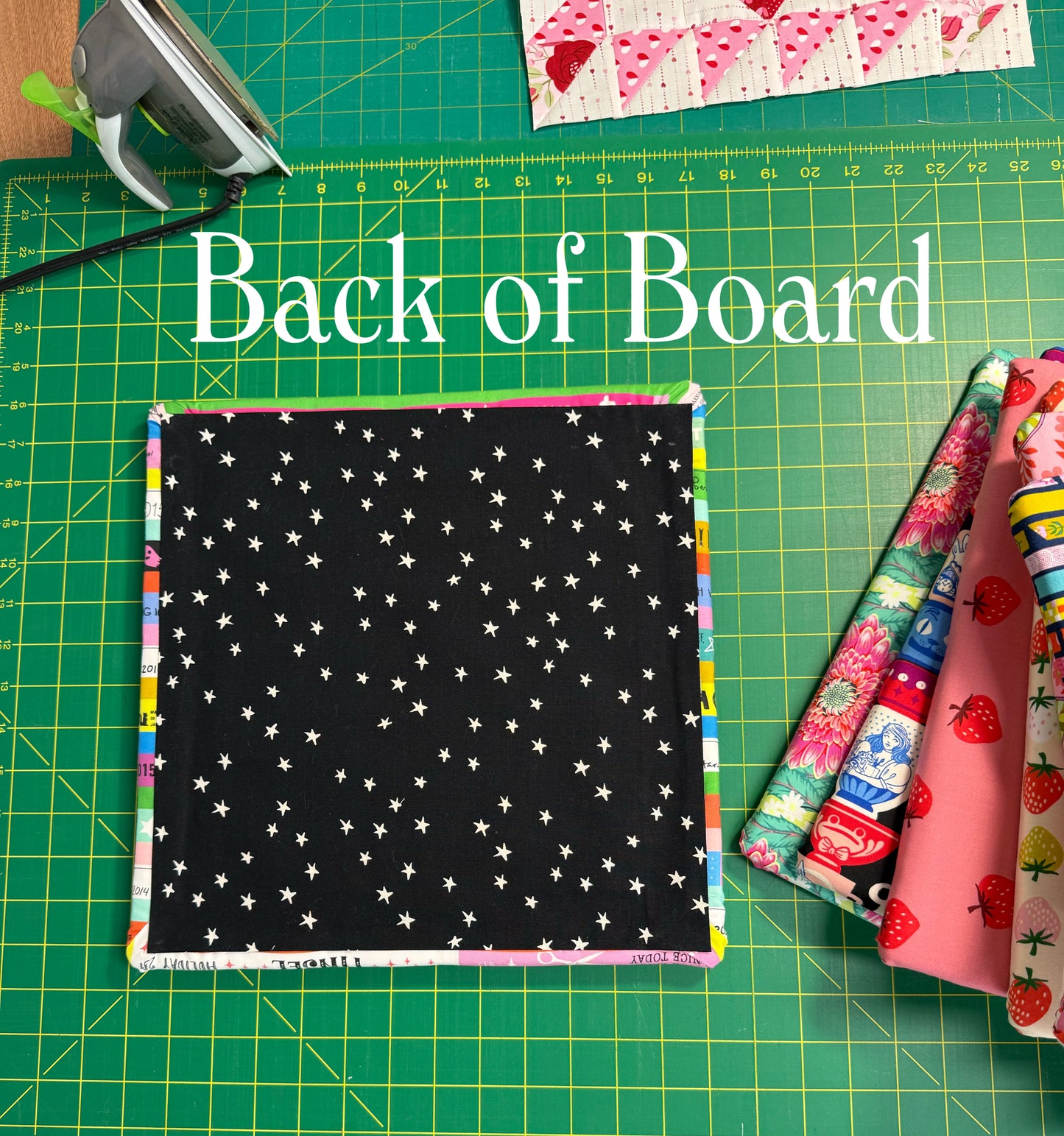 13X13 Pressing Board Ruby Star Society Selvedge Magic Multi