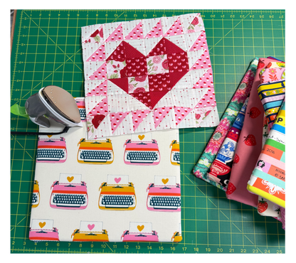 13X13 Pressing Board Ruby Star Society Typewriter Natural Cream