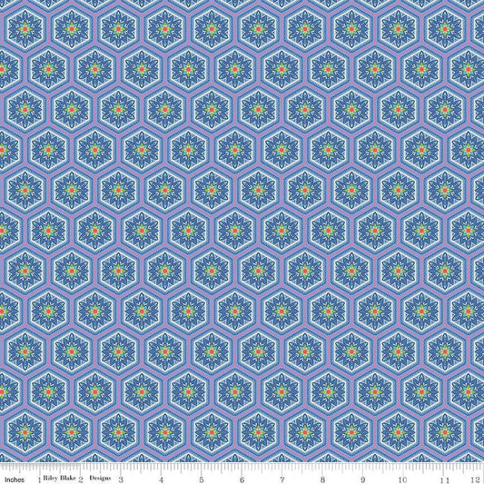 Kipling Gardens - Everly Blueberry by Lily Ashbury for Riley Blake Designs